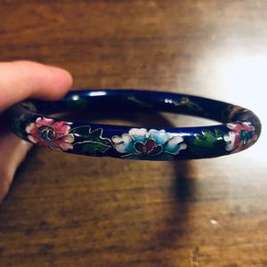 Cloisonné Chinese cuff bracelet